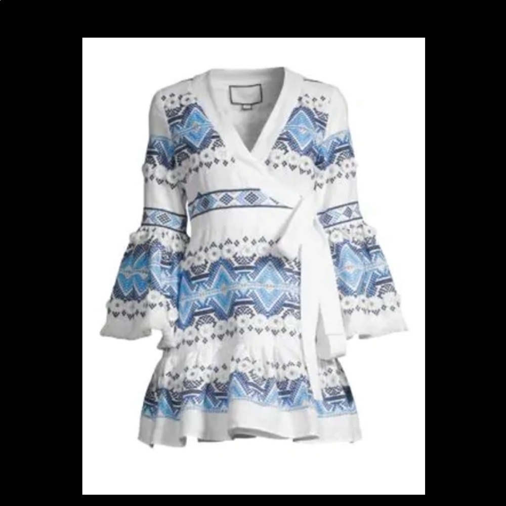 ALEXIS Cheryl Wrap  Dress In Rich Embroidery Size Small NWOT
